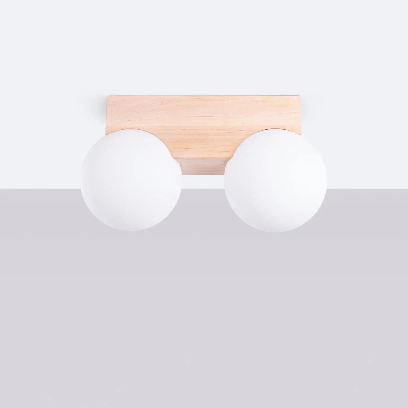 Luminaire Plafonnier en Bois - Bulbo 2 (Bois Naturel)