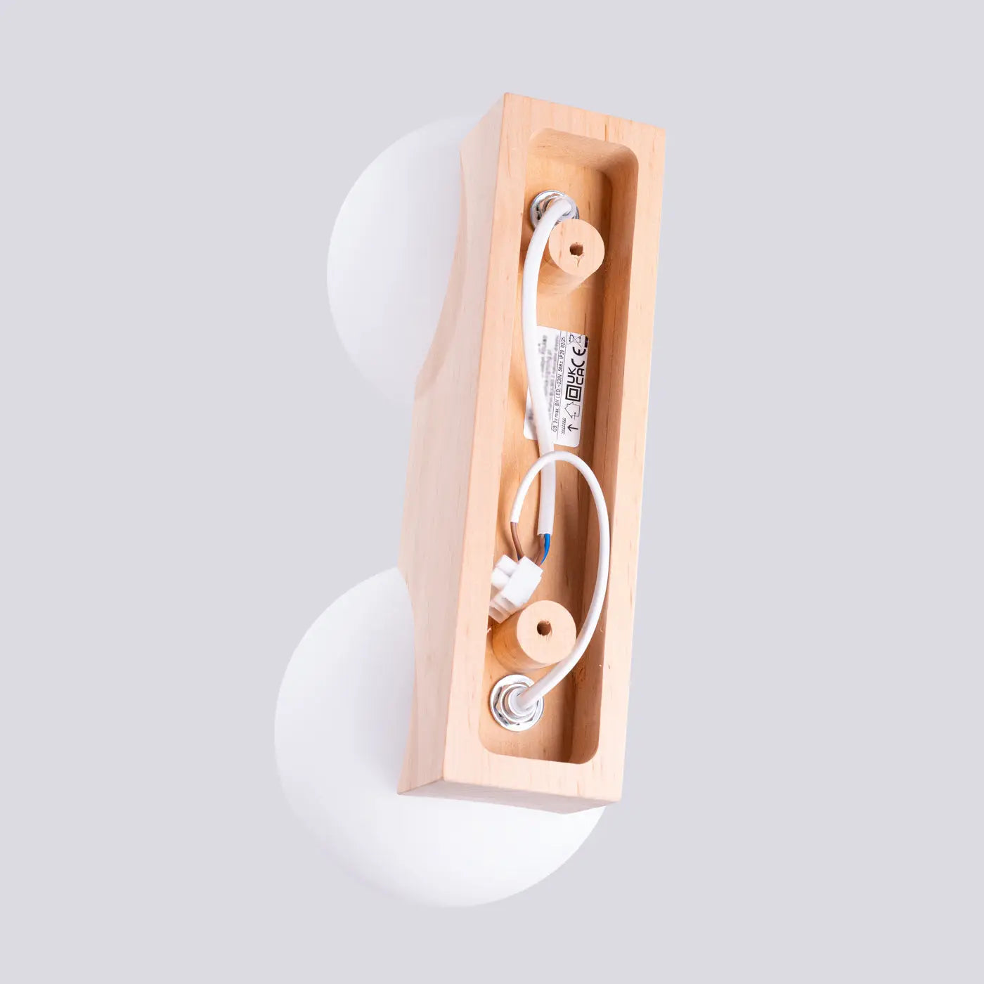 Luminaire Plafonnier en Bois - Bulbo 2 (Bois Naturel)