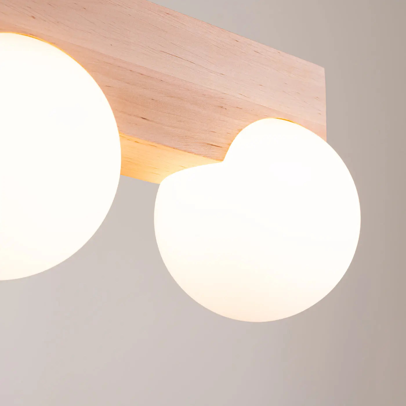Luminaire Plafonnier en Bois - Bulbo 2 (Bois Naturel)