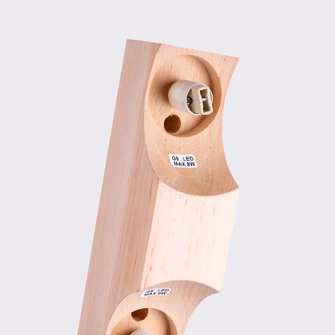 Luminaire Plafonnier en Bois - Bulbo 2 (Bois Naturel)