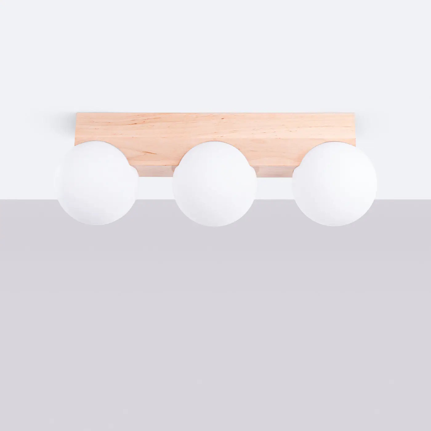 Luminaire Plafonnier en Bois - Bulbo 3 (Bois Naturel)