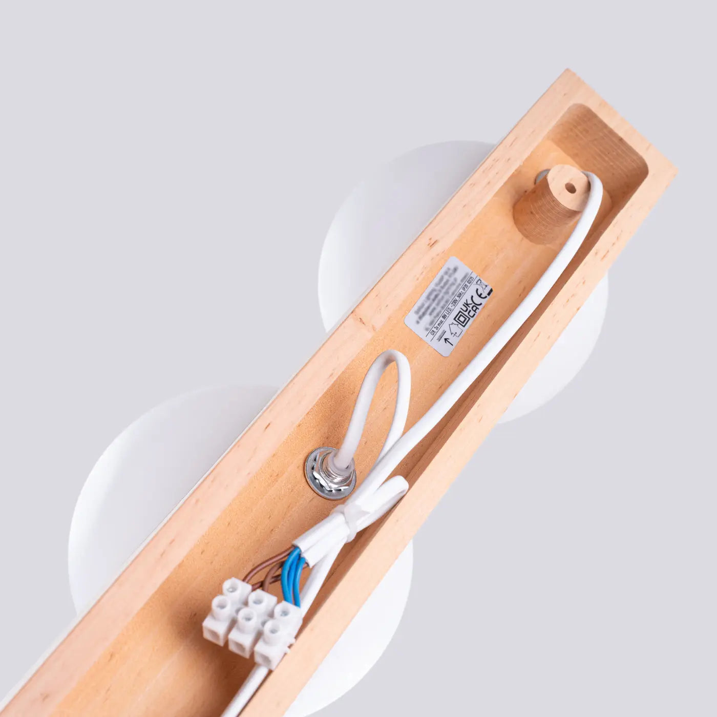 Luminaire Plafonnier en Bois - Bulbo 3 (Bois Naturel)