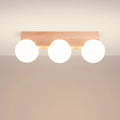 Luminaire Plafonnier en Bois - Bulbo 3 (Bois Naturel)