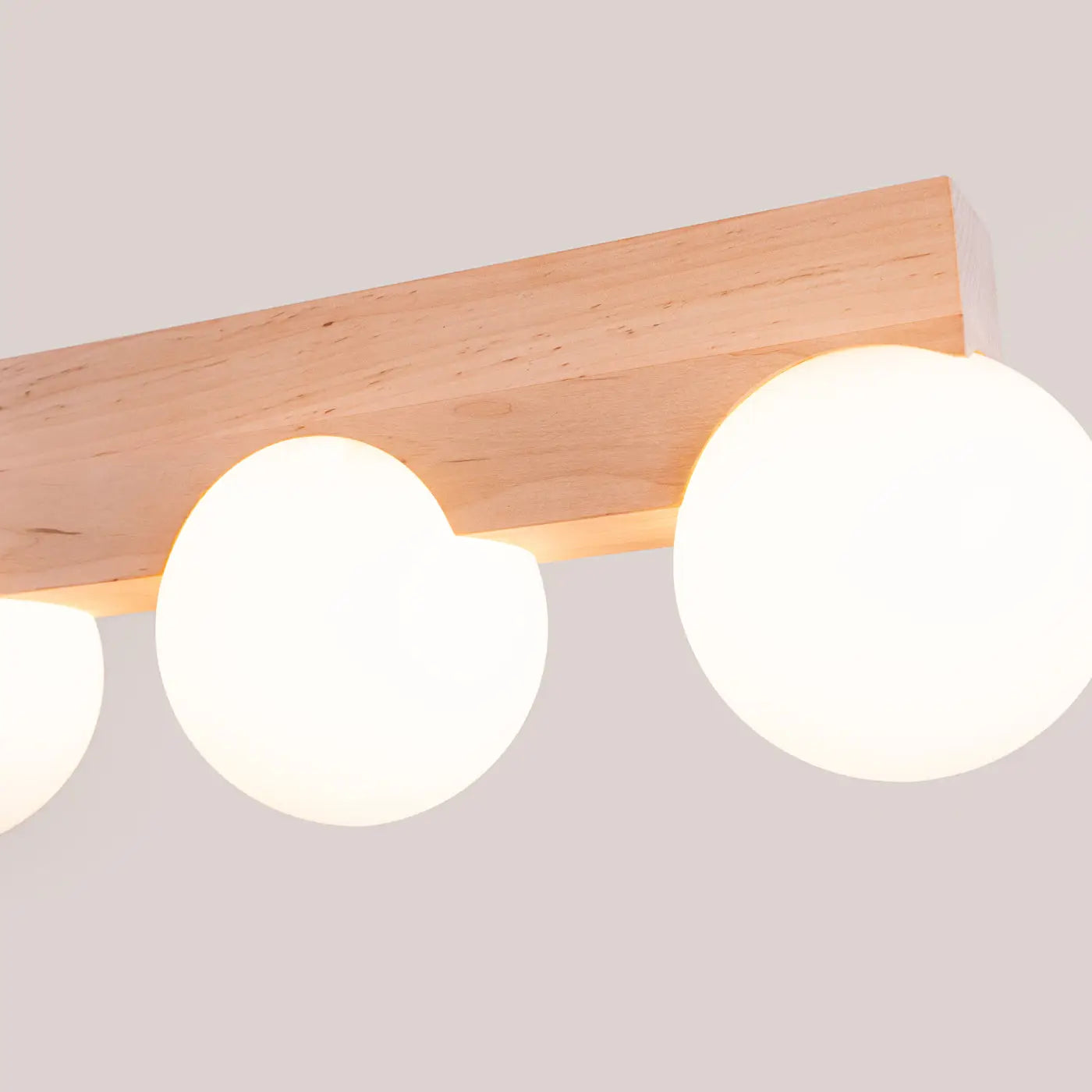Luminaire Plafonnier en Bois - Bulbo 3 (Bois Naturel)