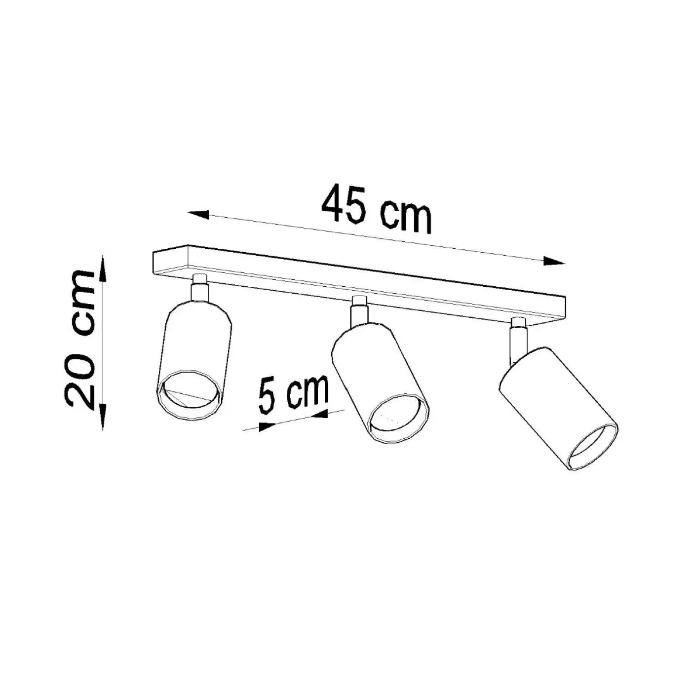 Luminaire Plafonnier en Bois - Berg 3 (Bois Naturel)