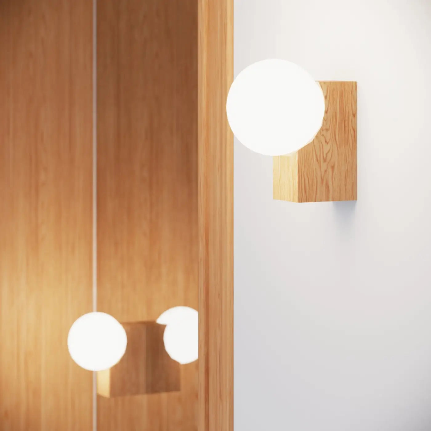 Luminaire Plafonnier en Bois - Bulbo 4 (Bois Naturel)