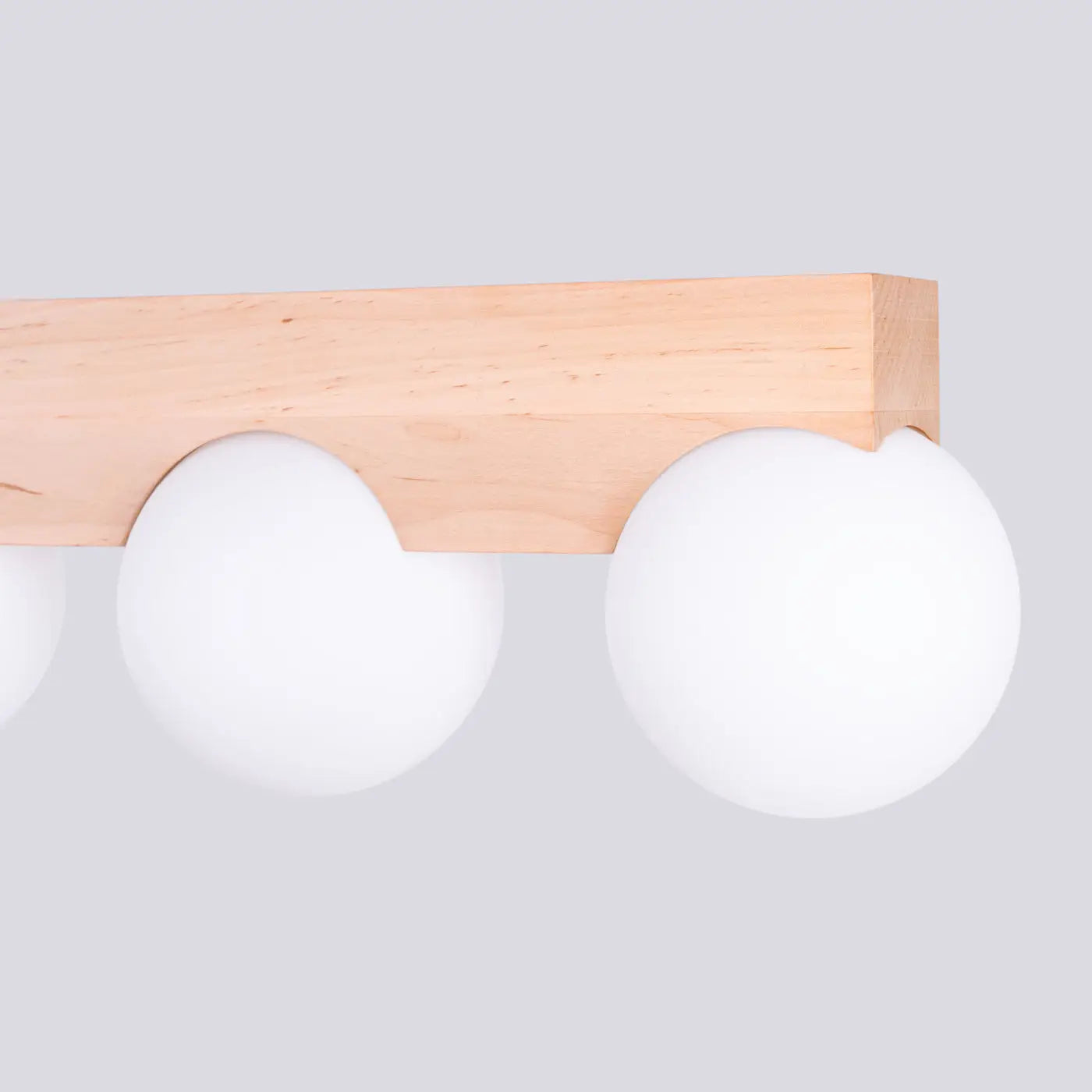 Luminaire Plafonnier en Bois - Bulbo 4 (Bois Naturel)
