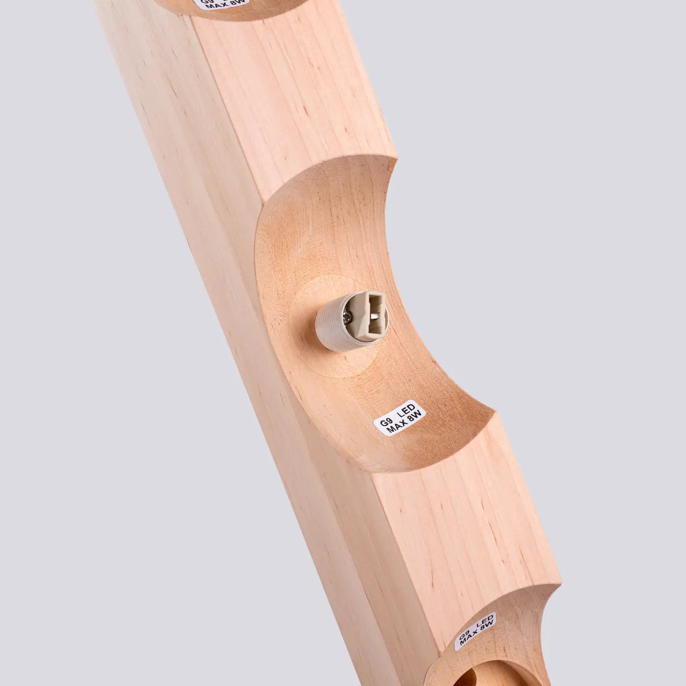 Luminaire Plafonnier en Bois - Bulbo 4 (Bois Naturel)