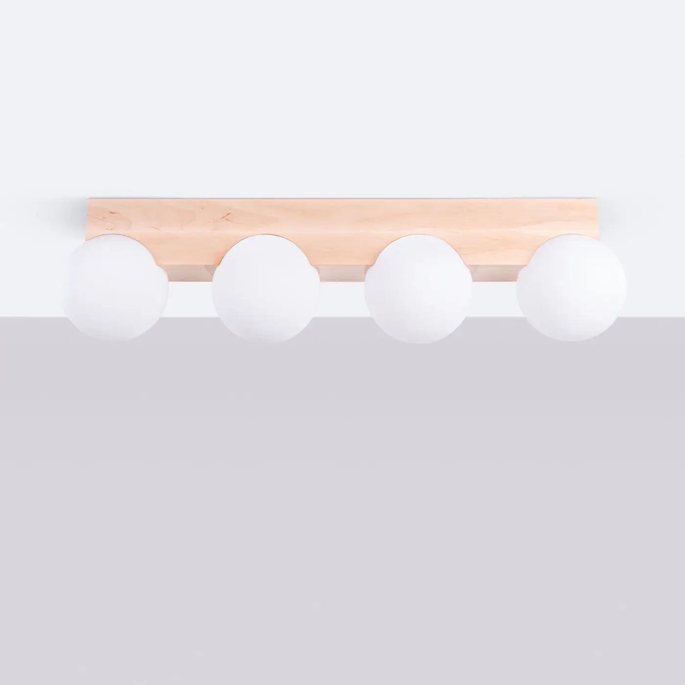 Luminaire Plafonnier en Bois - Bulbo 4 (Bois Naturel)