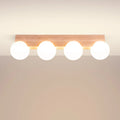 Luminaire Plafonnier en Bois - Bulbo 4 (Bois Naturel)