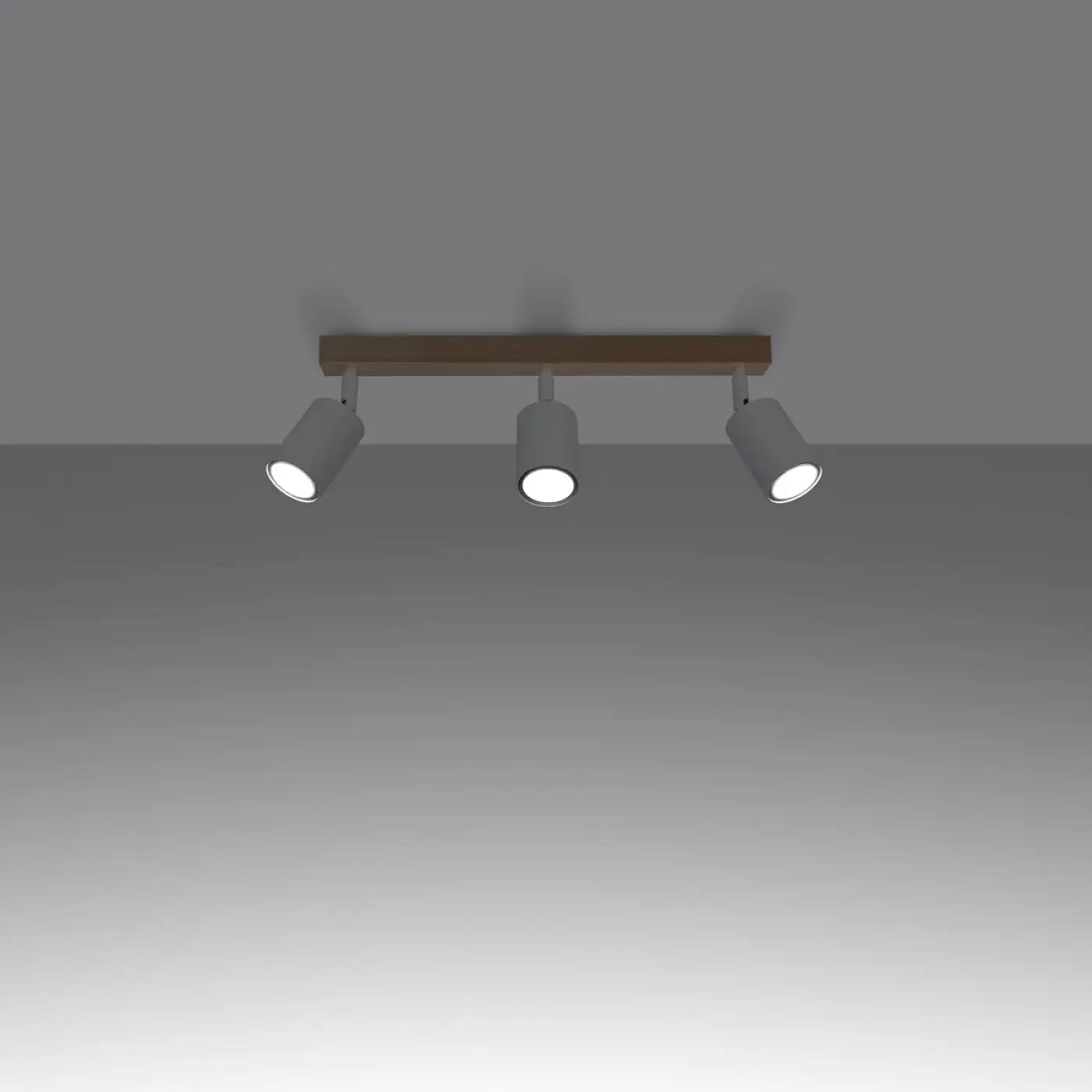 Luminaire Plafonnier Design en Bois - Verdo 3L (Blanc)