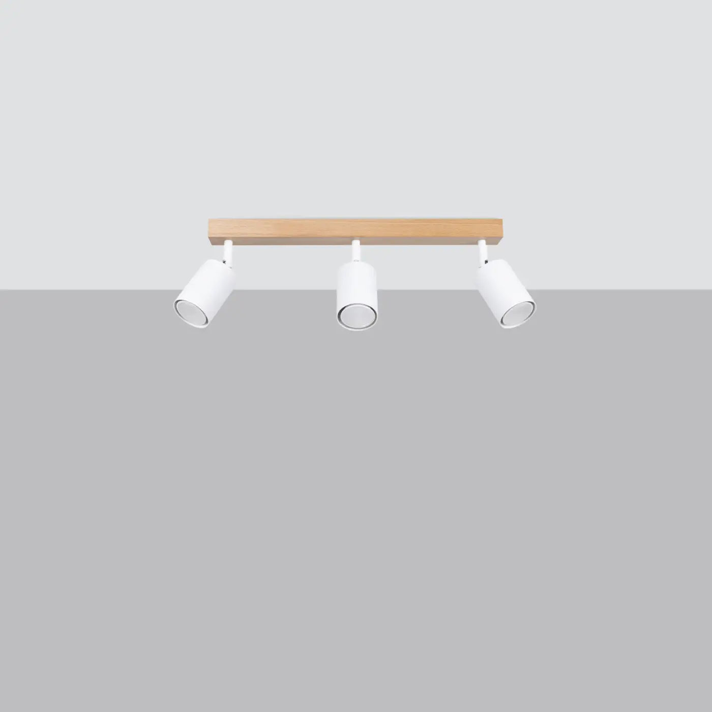 Luminaire Plafonnier Design en Bois - Verdo 3L (Blanc)