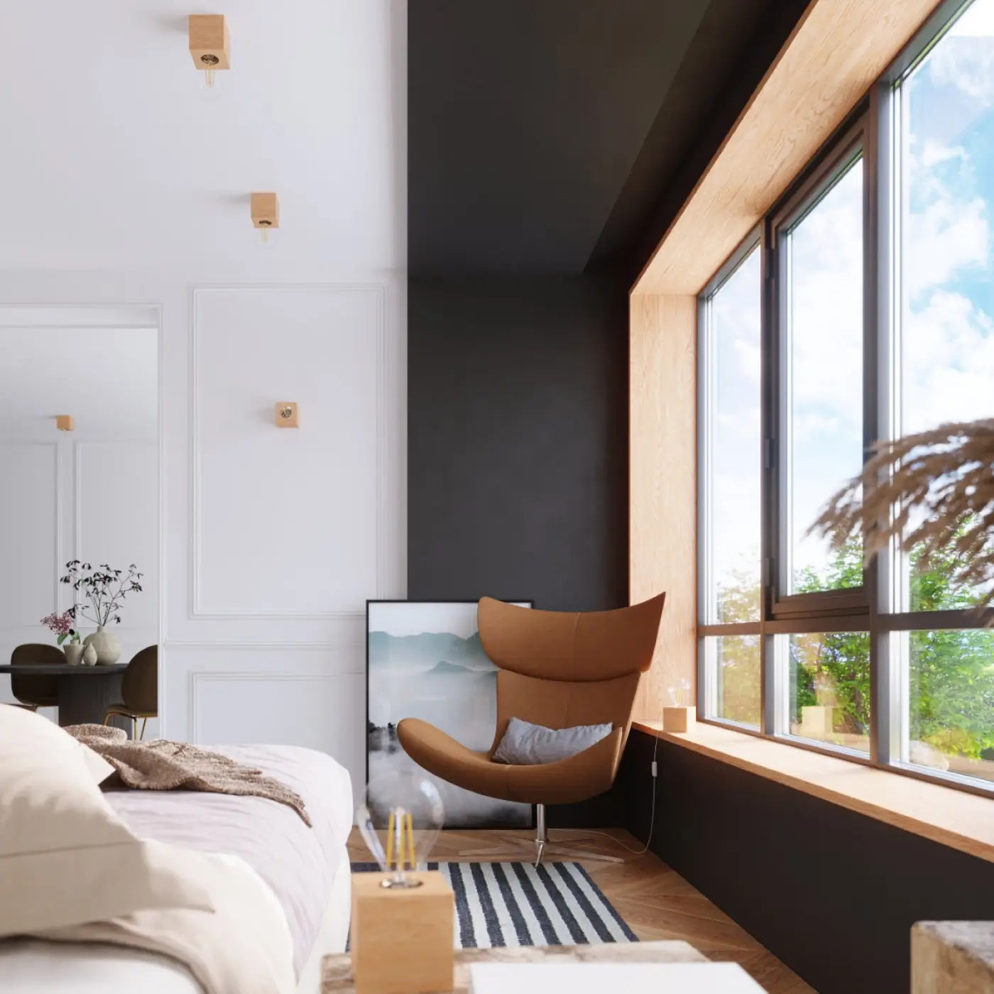 Luminaire Plafonnier Design en Bois - Ariz (Bois Naturel)