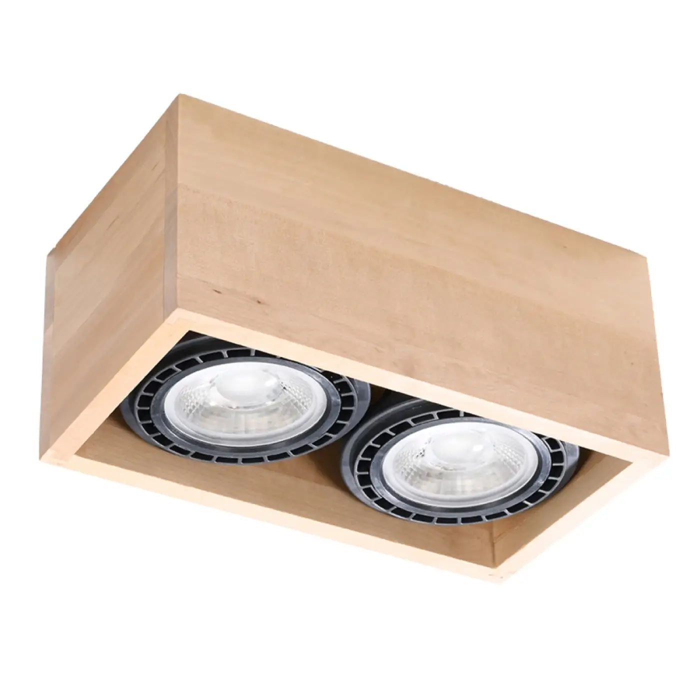 Luminaire Plafonnier Design en Bois - Quatro 2 (Bois Naturel)
