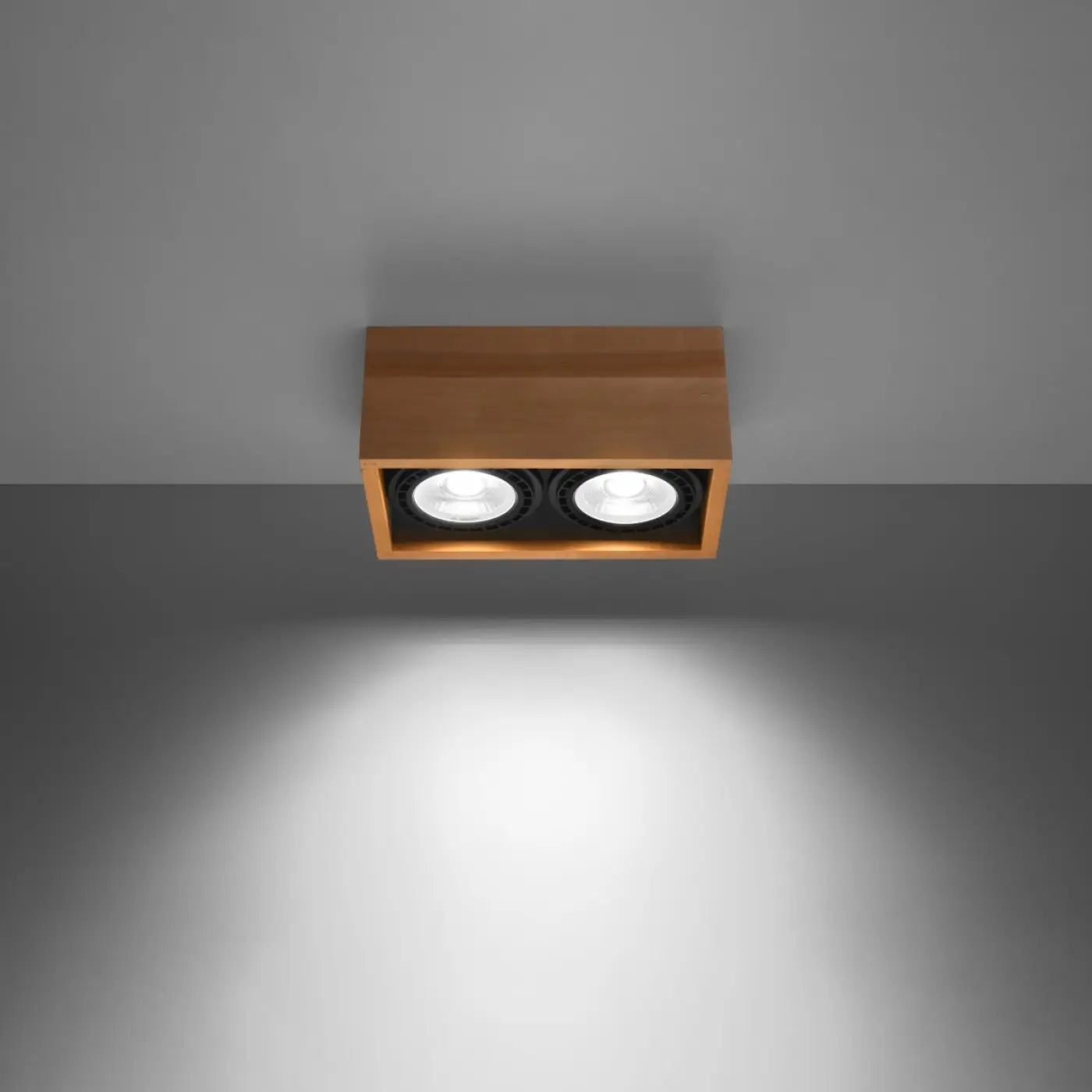 Luminaire Plafonnier Design en Bois - Quatro 2 (Bois Naturel)