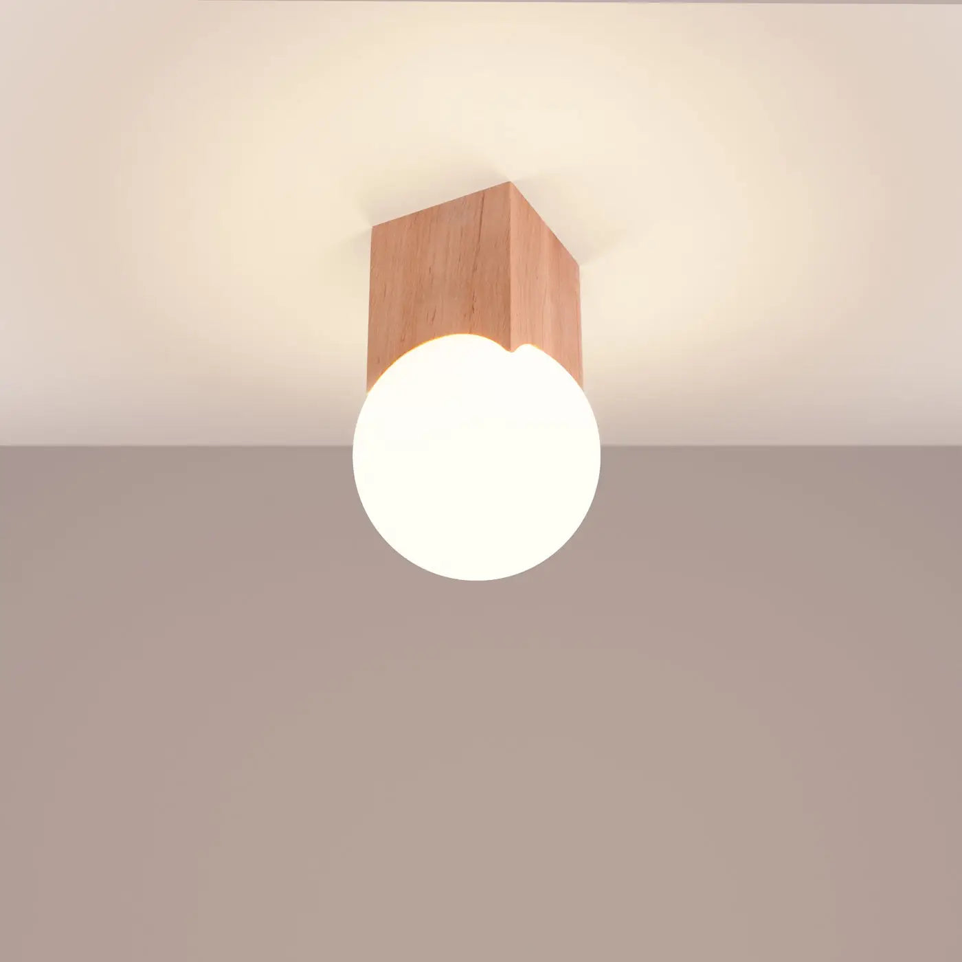 Luminaire Plafonnier en Bois - Solis (Bois Naturel)