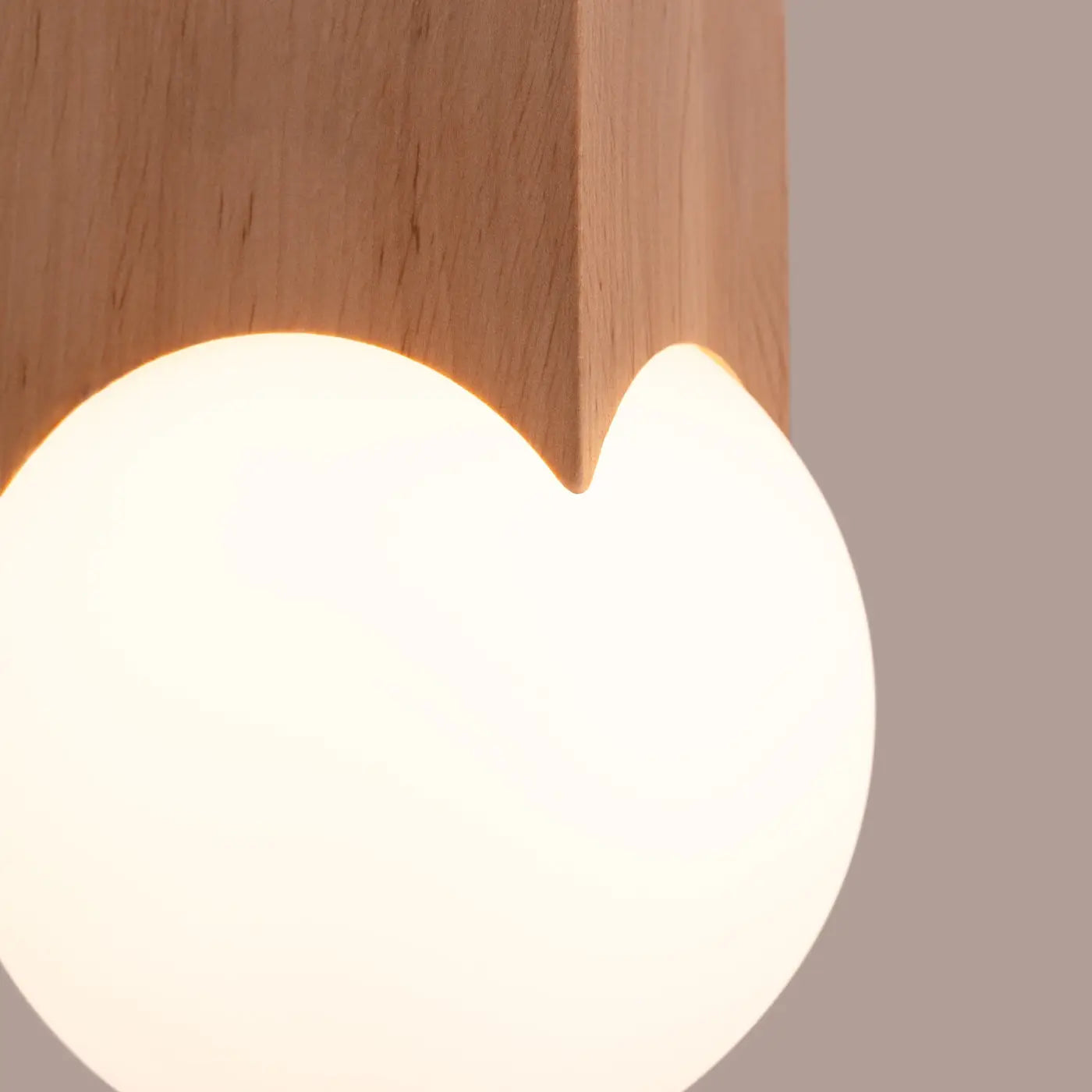 Luminaire Plafonnier en Bois - Solis (Bois Naturel)