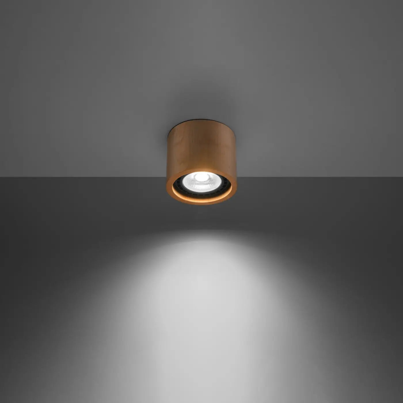 Luminaire Plafonnier en Bois - Basic 1 (Bois Naturel)