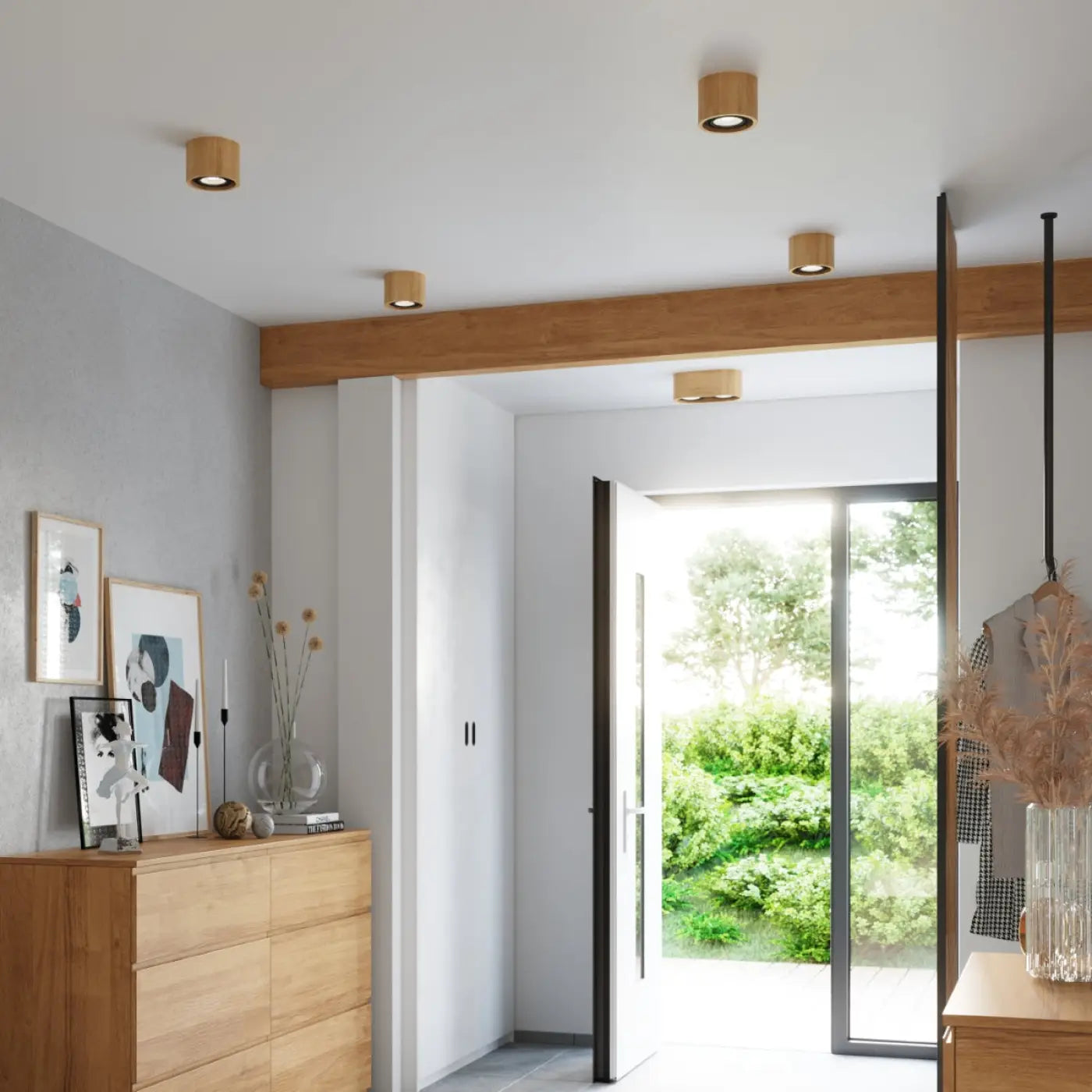 Luminaire Plafonnier en Bois - Basic 1 (Bois Naturel)
