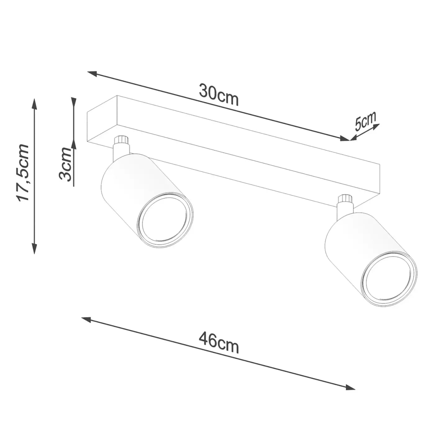 Luminaire Plafonnier Moderne en Bois - Verdo 2 (Noir)