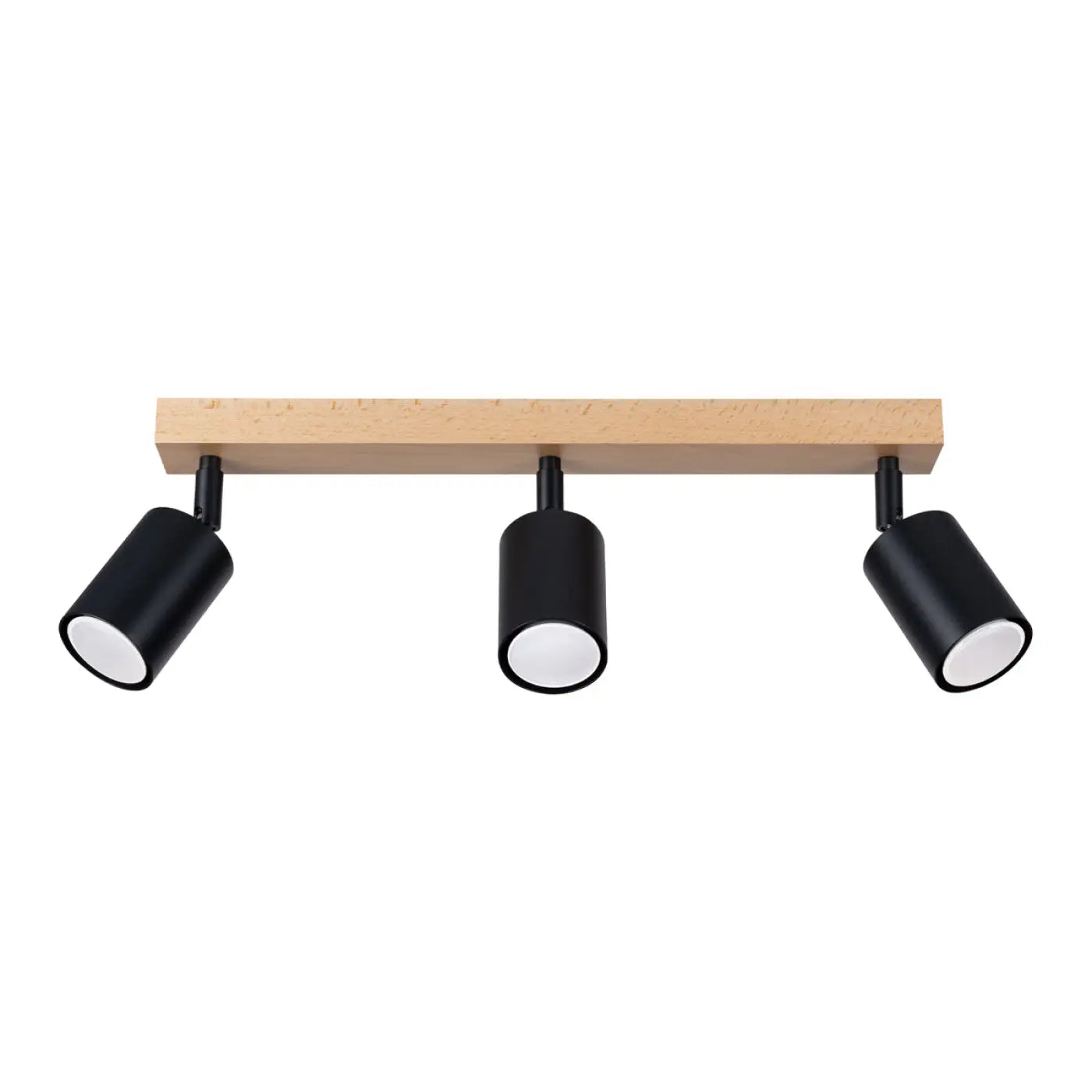 Luminaire Plafonnier Design en Bois - Verdo 3L (Noir)