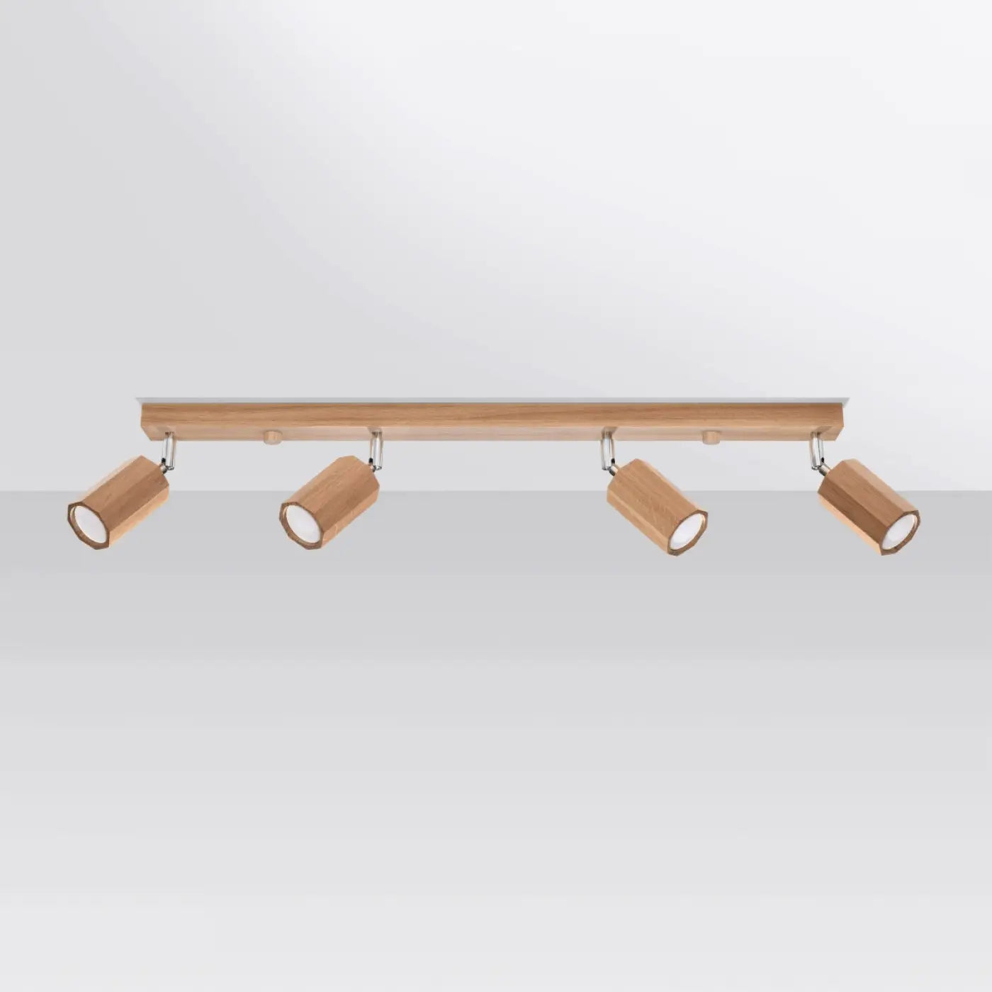 Luminaire Plafonnier en Bois - Zeke 4 (Chêne)