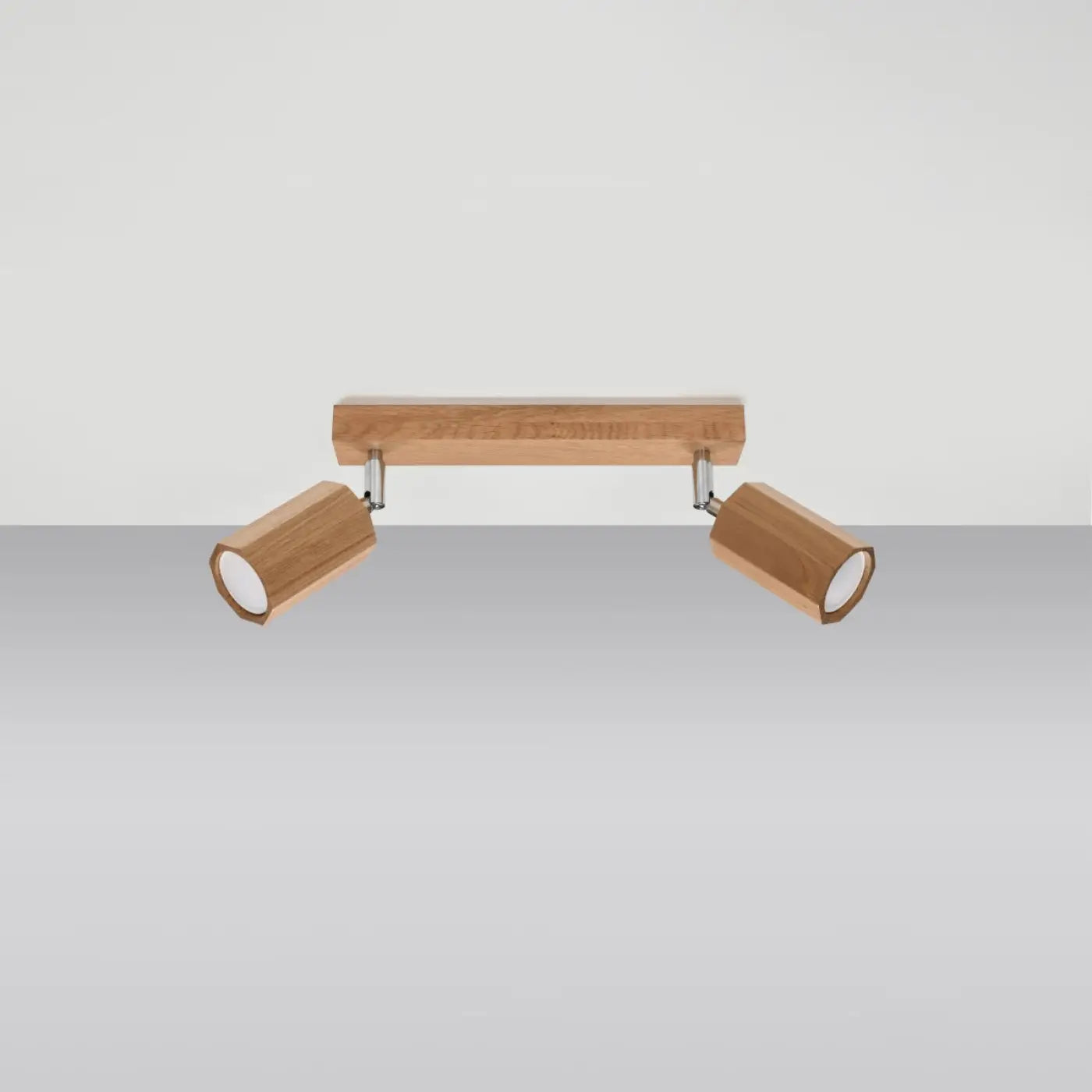Luminaire Plafonnier Scandinave en Bois - Zeke 2 (Chêne)