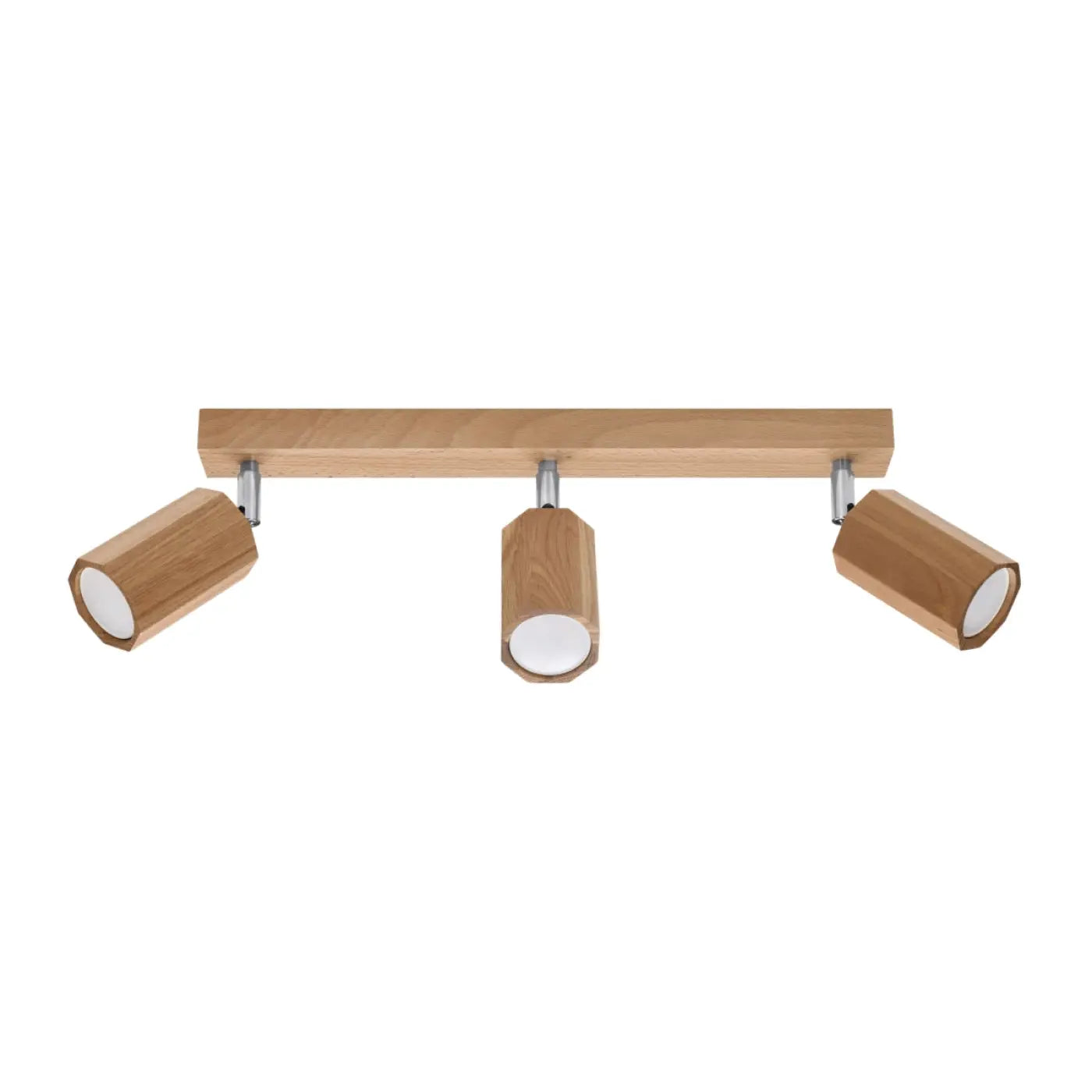 Luminaire Plafonnier Scandinave en Bois - Zeke 3 (Chêne)