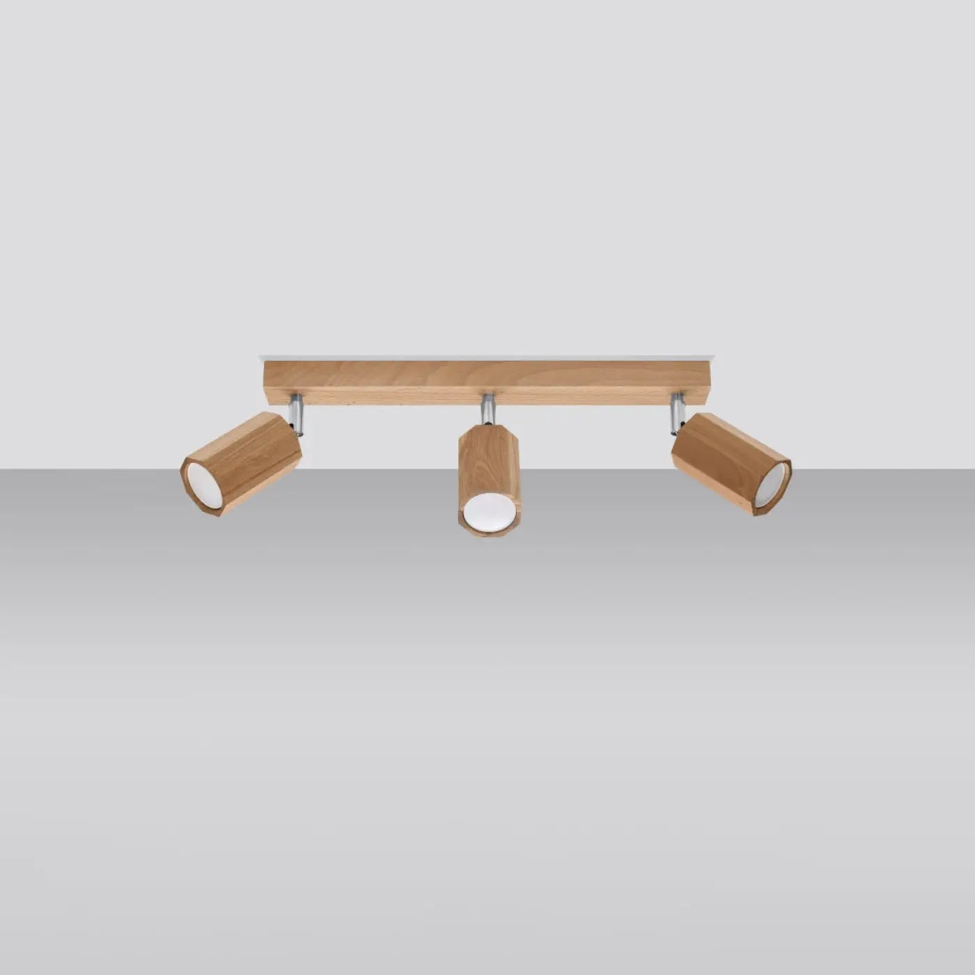 Luminaire Plafonnier Scandinave en Bois - Zeke 3 (Chêne)