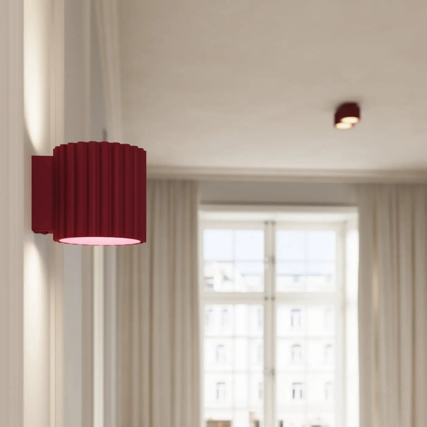 Luminaire Plafonnier Moderne - Aura 1 (Bordeaux)