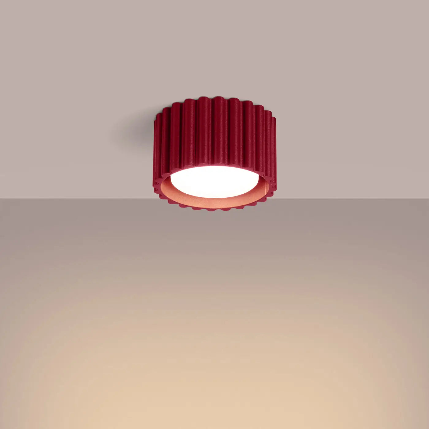 Luminaire Plafonnier Moderne - Aura 1 (Bordeaux)