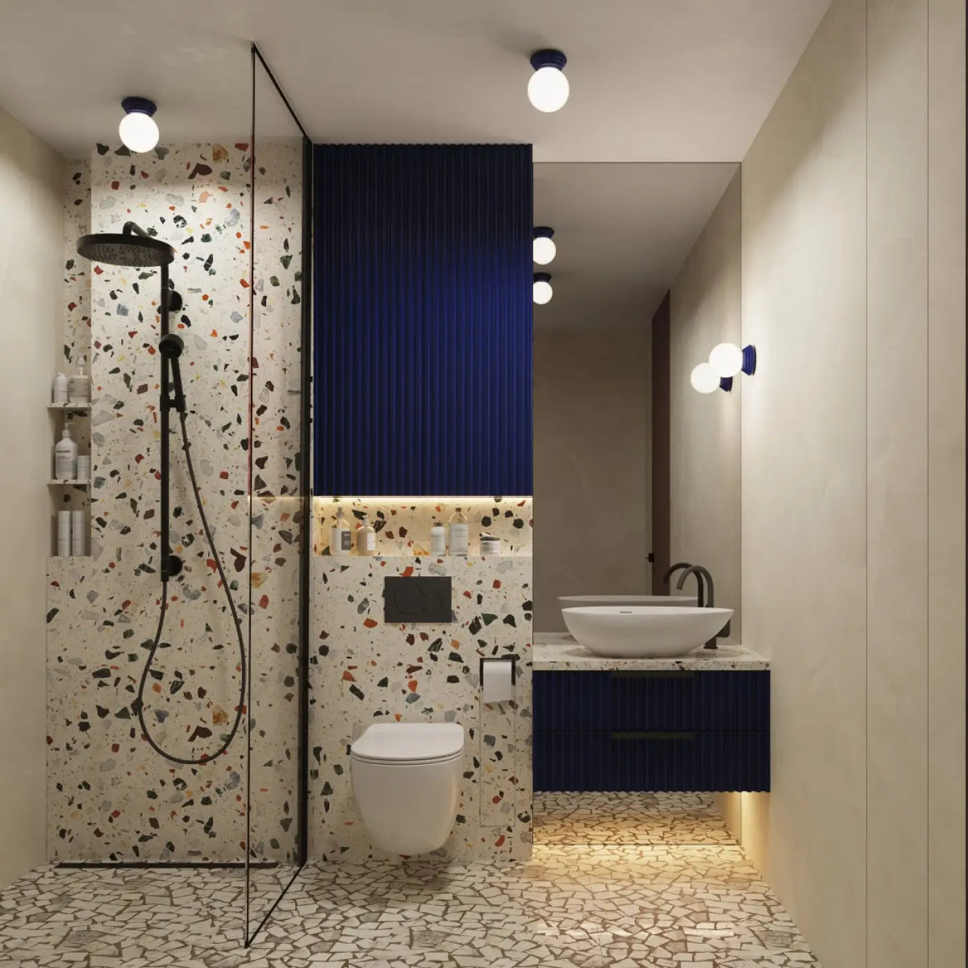 Luminaire Plafonnier Design - Zori (Ultramarine)
