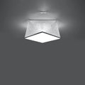 Luminaire Plafonnier en Verre - Hexa 25 (Argent)