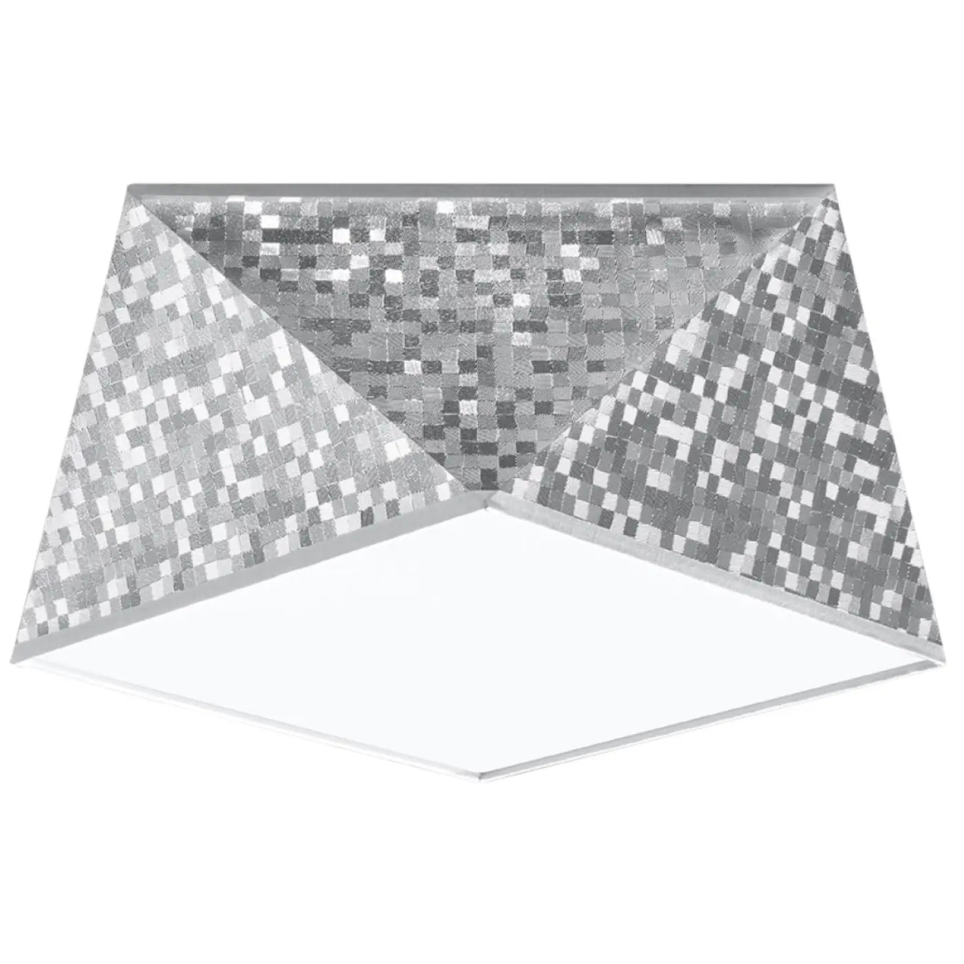 Luminaire Plafonnier en Verre - Hexa 25 (Argent)