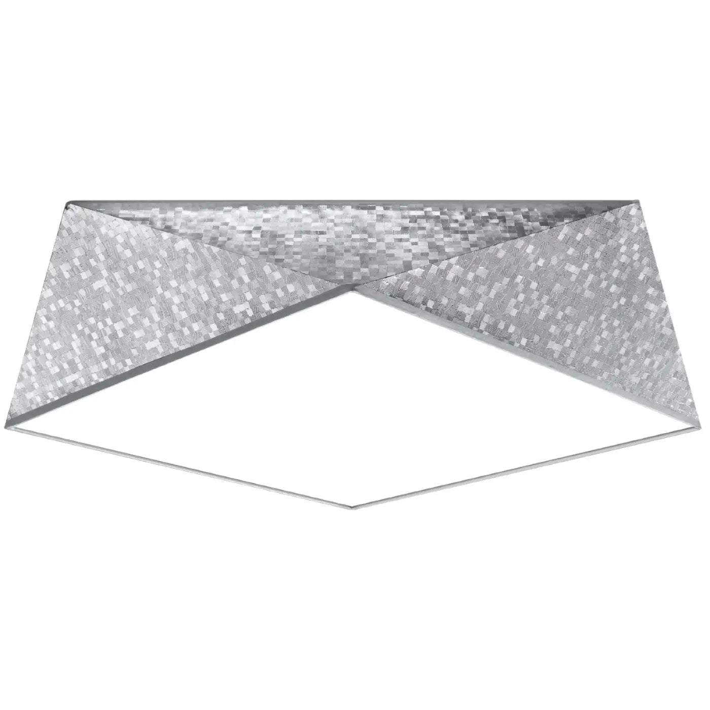 Luminaire Plafonnier en Verre - Hexa 45 (Argent)