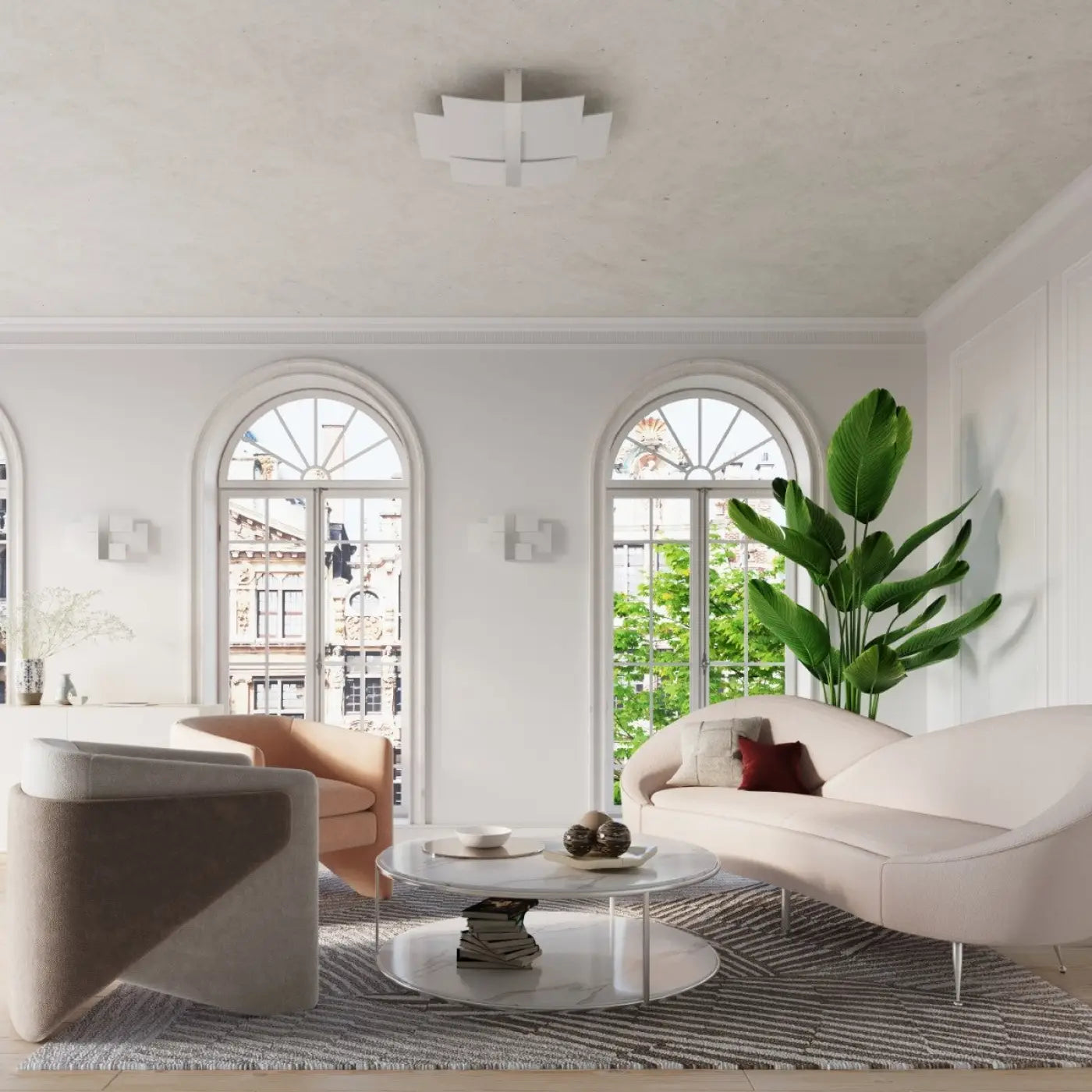 Luminaire Plafonnier Design - Celia (Chrome)