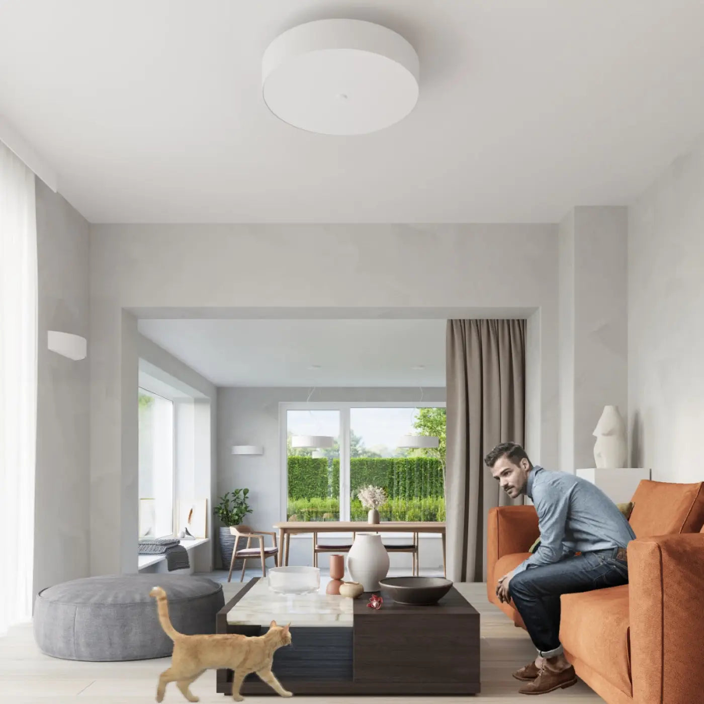 Luminaire Plafonnier Design - Skala 60 (Blanc)