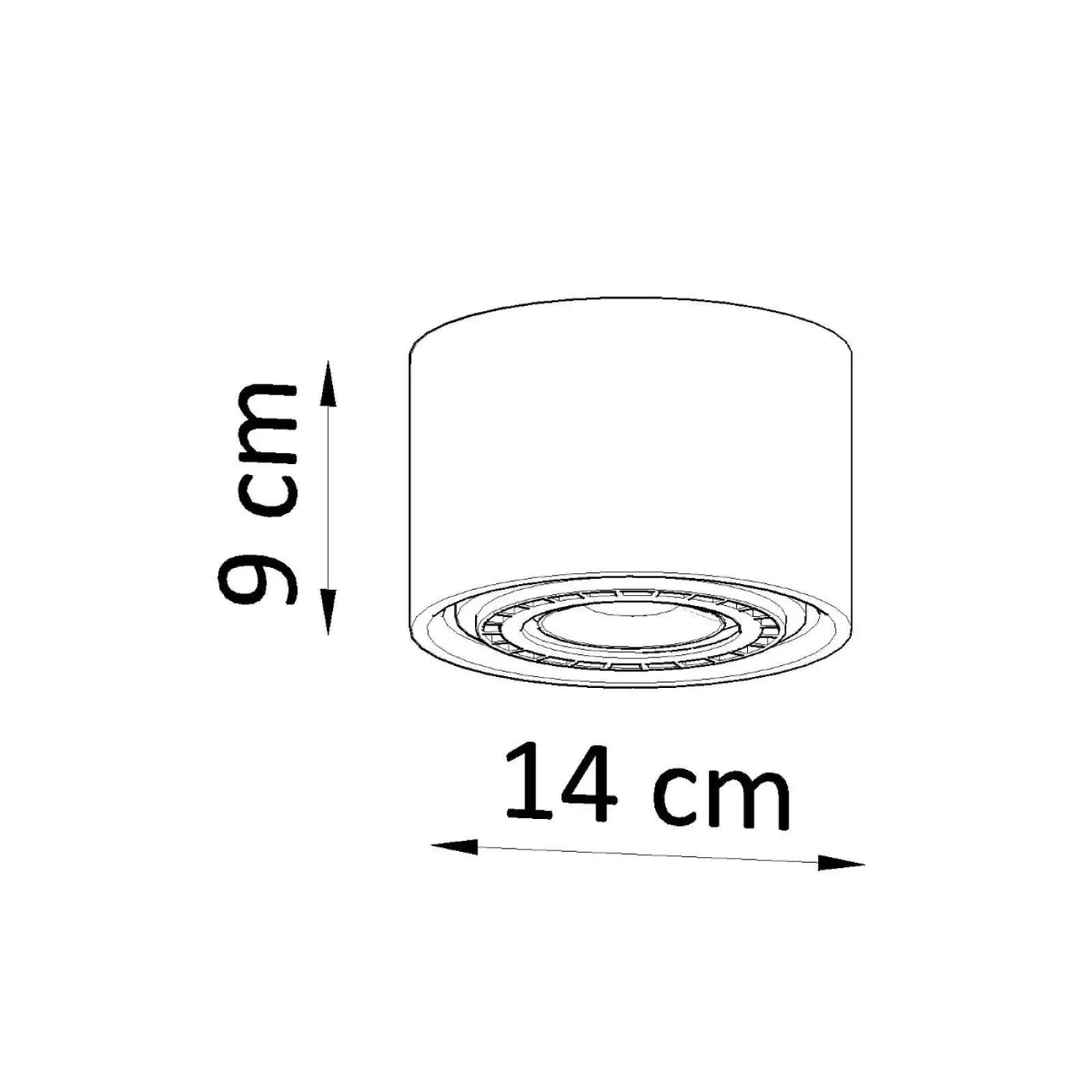 Luminaire Plafonnier Design - Basic 1 (Béton)
