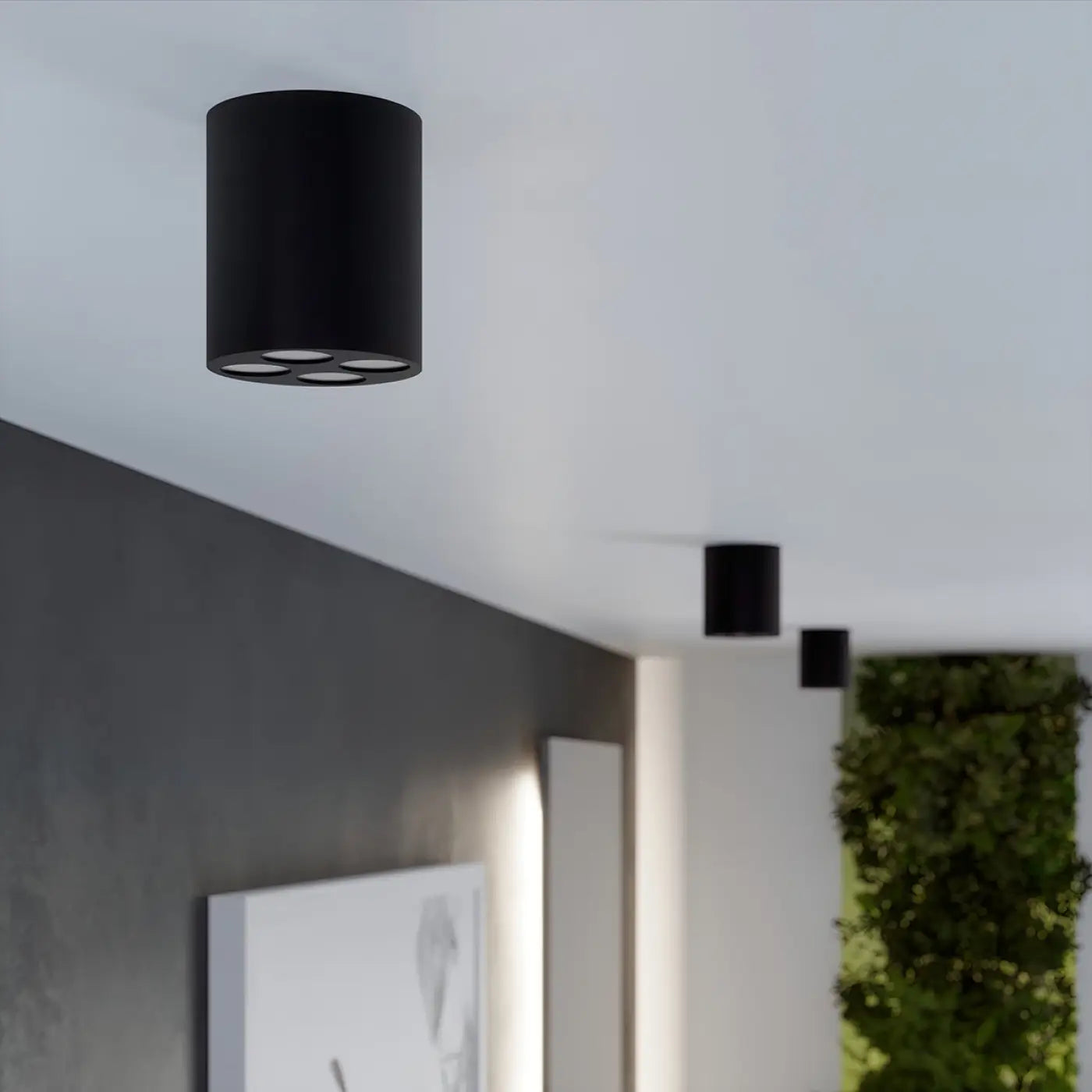 Luminaire Plafonnier Design - Zoe Led (Noir)