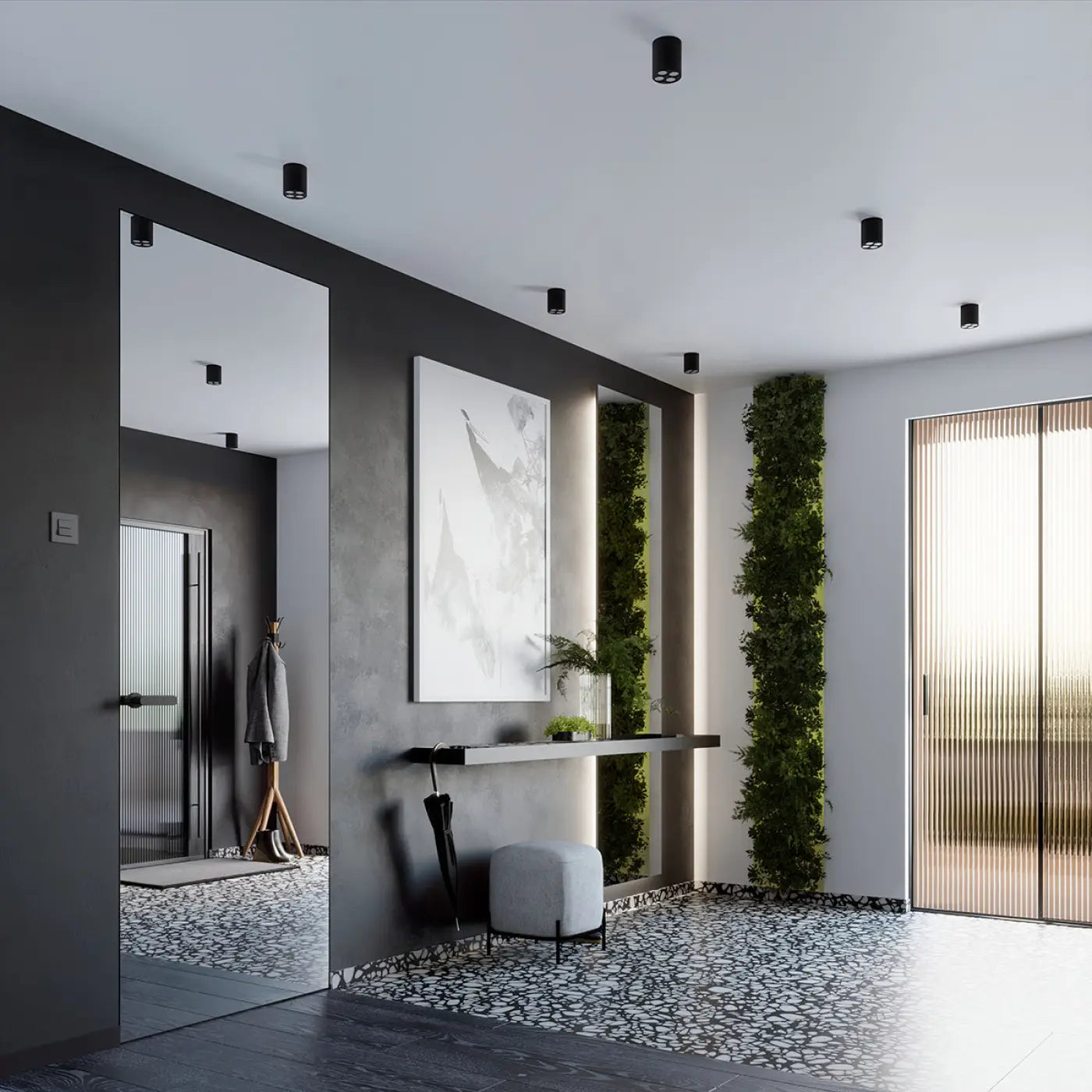 Luminaire Plafonnier Design - Zoe Led (Noir)