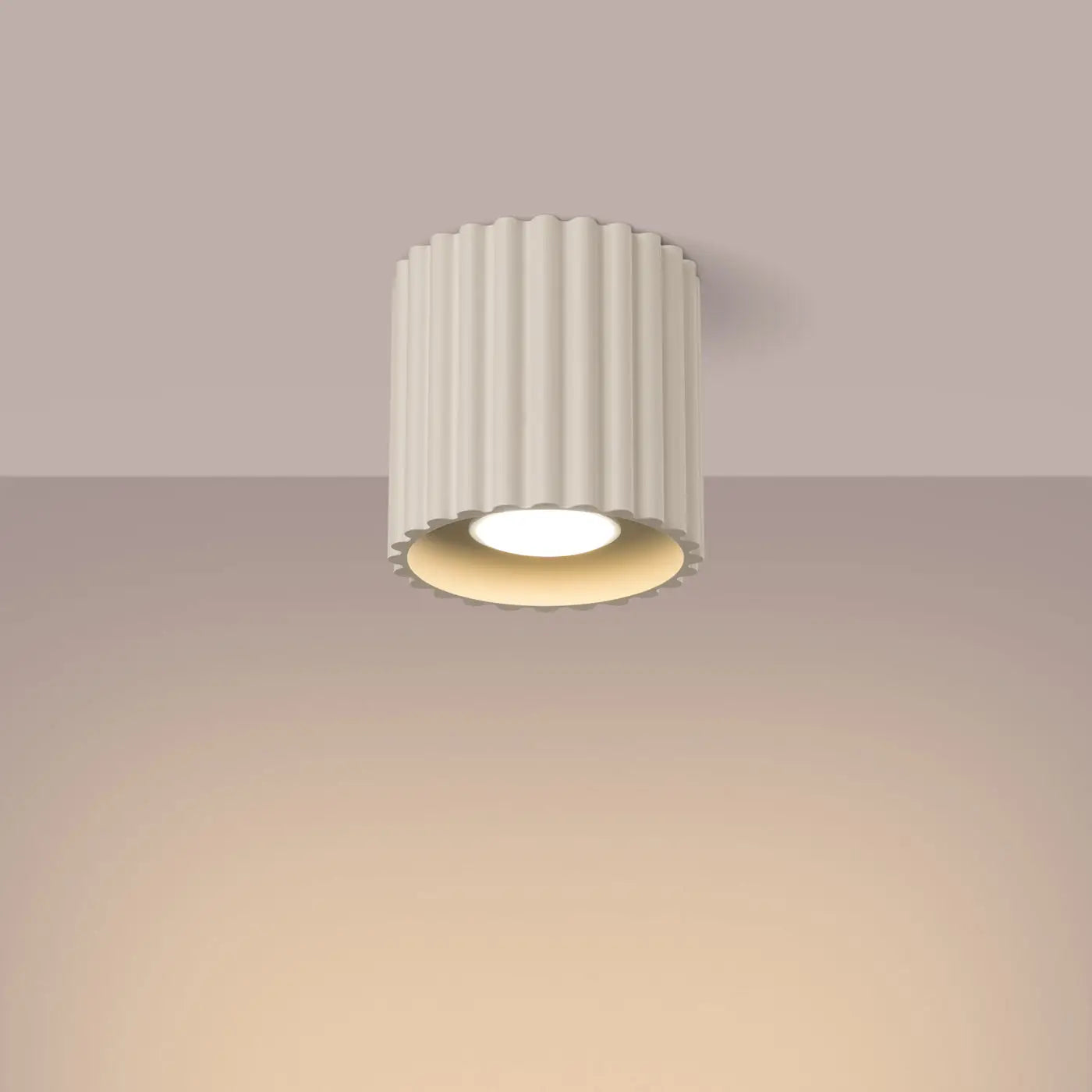 Luminaire Plafonnier Moderne - Aura 1 (Beige)
