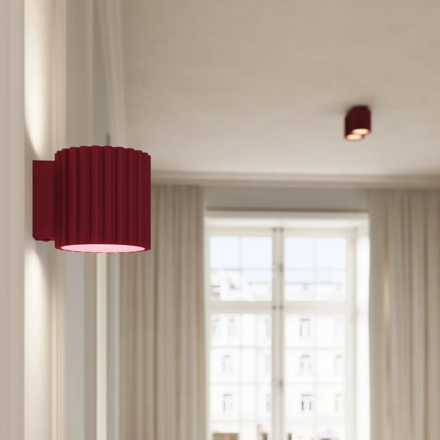Luminaire Plafonnier Moderne - Aura 1 (Bordeaux)