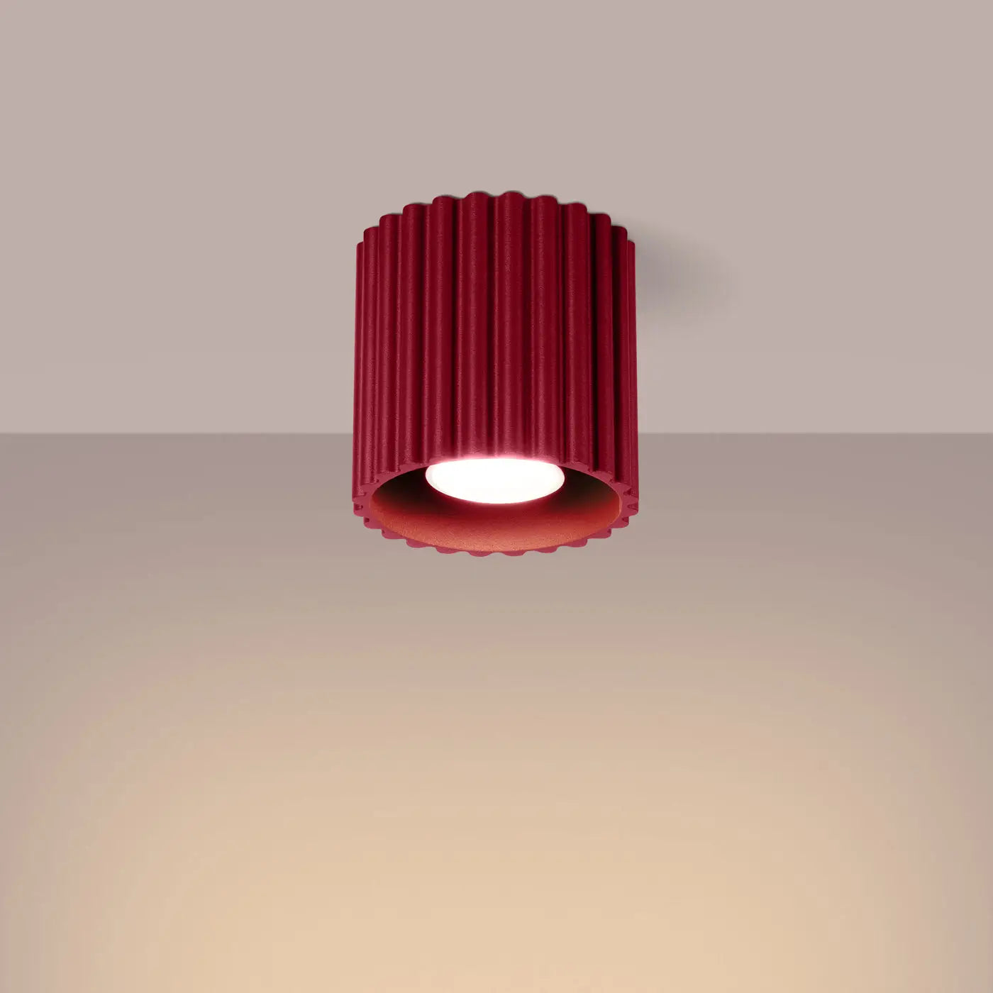 Luminaire Plafonnier Moderne - Aura 1 (Bordeaux)