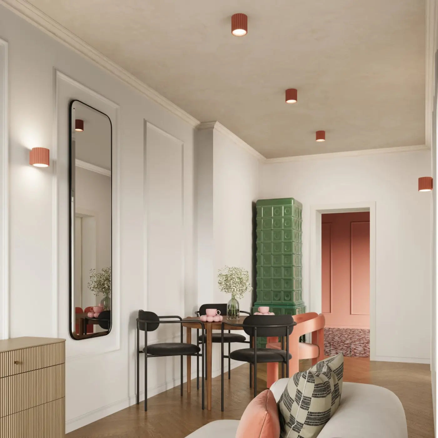 Luminaire Plafonnier Design - Aura 1 (Peach)