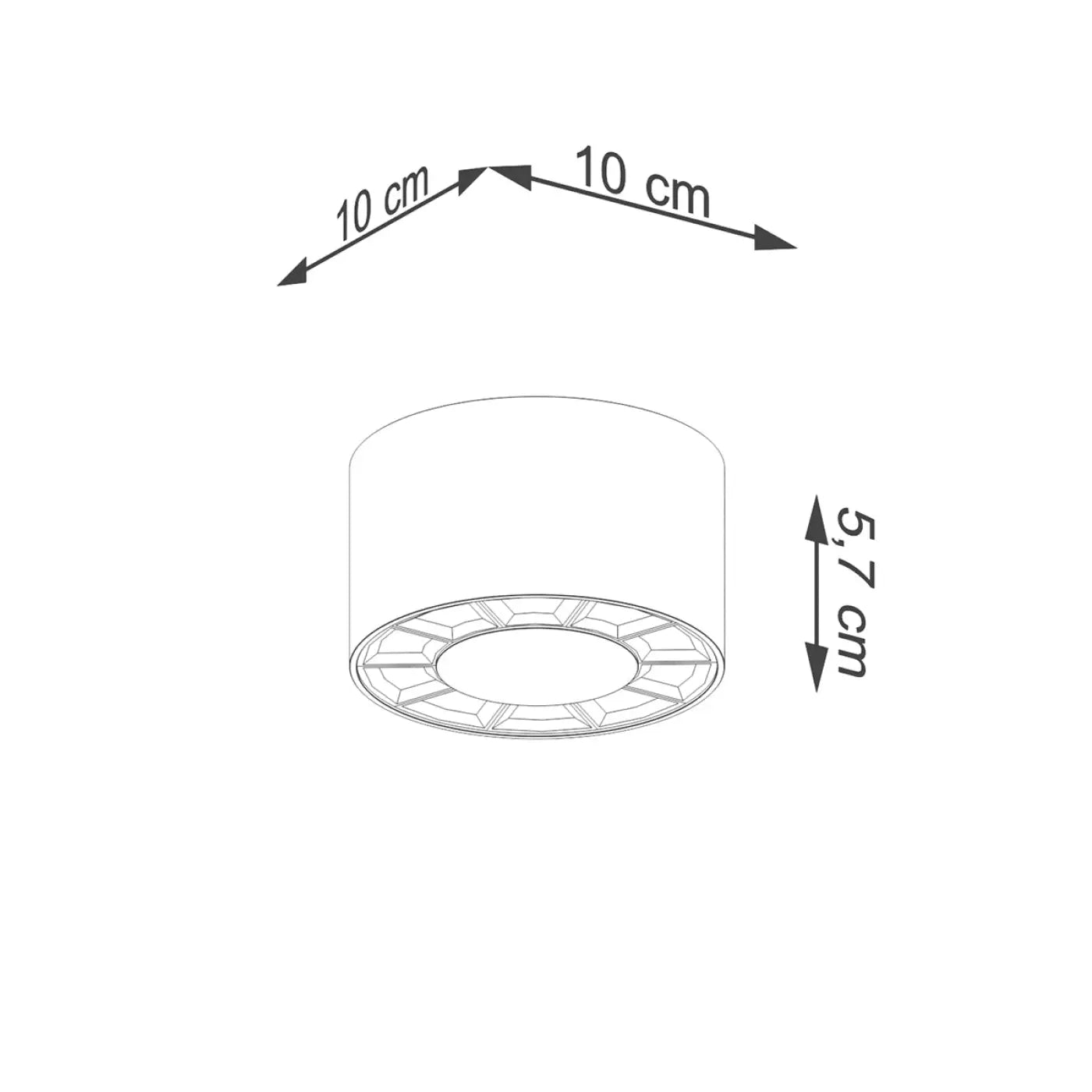 Luminaire Plafonnier Design - Dio Led (Blanc)