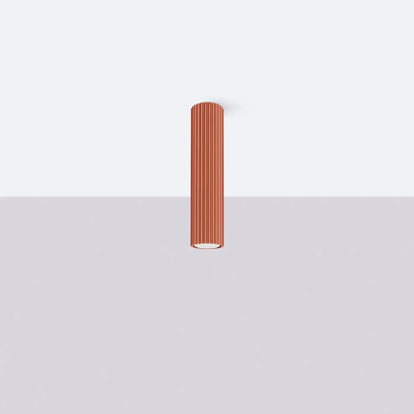 Luminaire Plafonnier Minimaliste - Karbon 30 (Rouge Ocre)