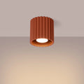 Luminaire Plafonnier Design - Aura 1 (Rouge Ochra)