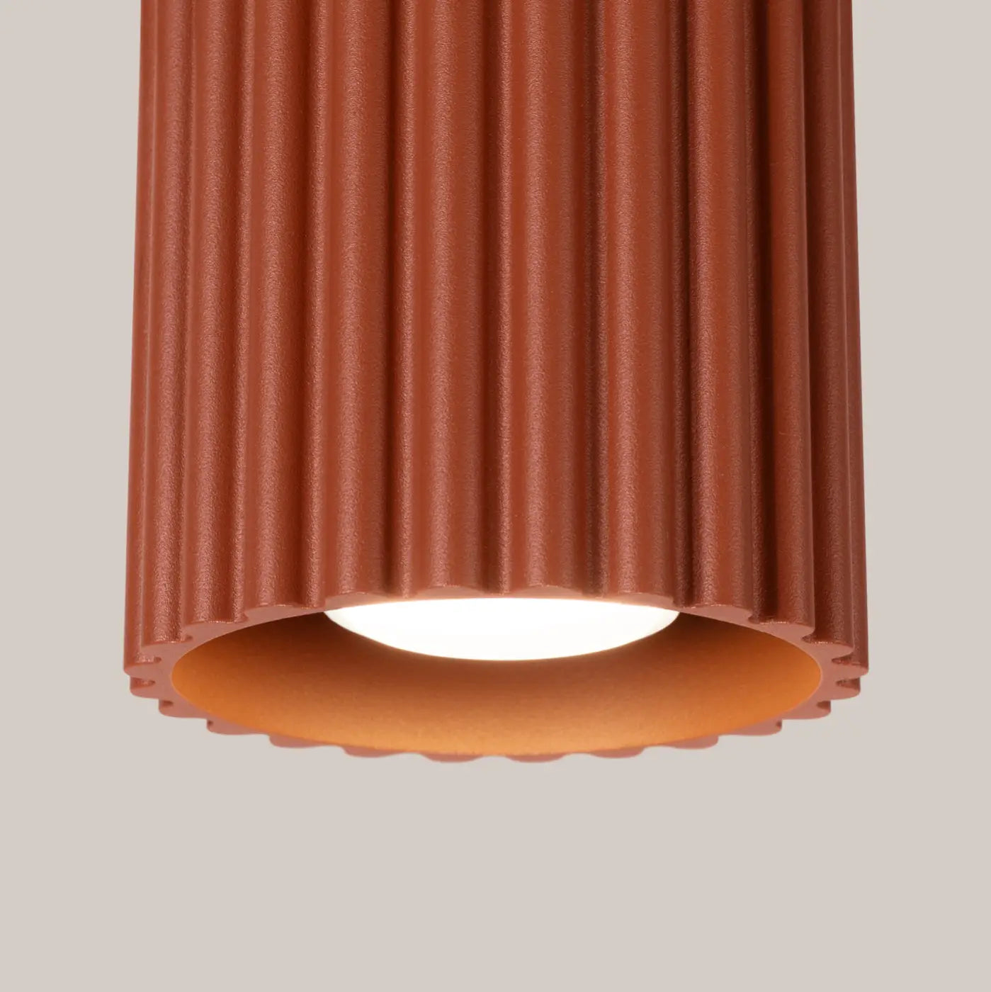 Luminaire Plafonnier Design - Aura 1 (Rouge Ochra)
