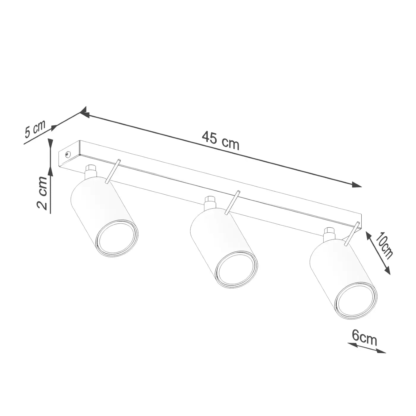 Luminaire Plafonnier Design - Ring 3L (Beige)