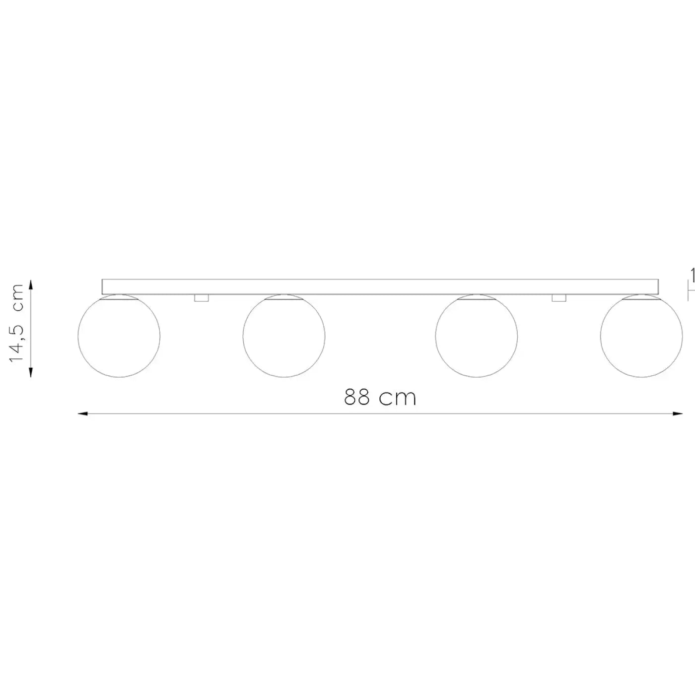 Luminaire Plafonnier Design - Yoli 4 (Blanc)